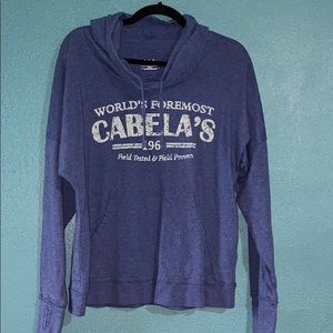Cabelas cowl neck hoodie